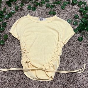 Yellow tied shirt!